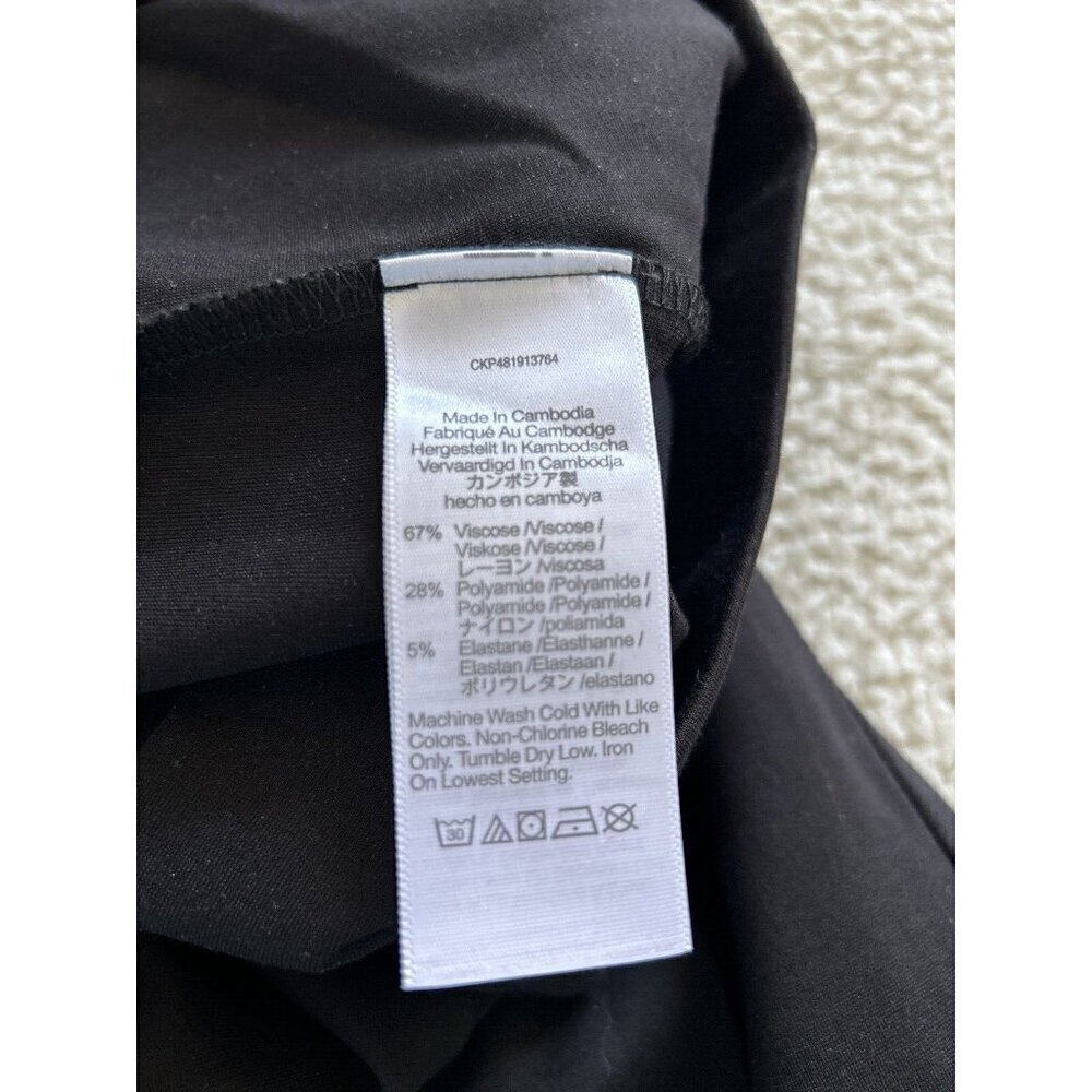 Madewell Knit Kick Flare Ponte Pants Women High Rise Stretch Black Pull On Sz M - Picture 9 of 15